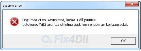 1.dll puuttuu