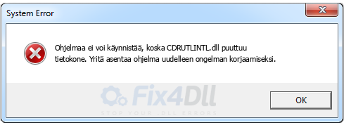 CDRUTLINTL.dll puuttuu