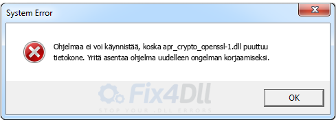 apr_crypto_openssl-1.dll puuttuu