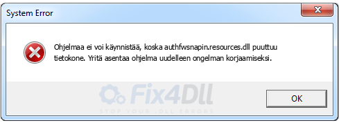 authfwsnapin.resources.dll puuttuu