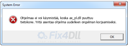 ax_pl.dll puuttuu