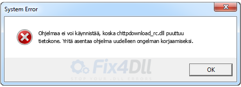 chttpdownload_rc.dll puuttuu