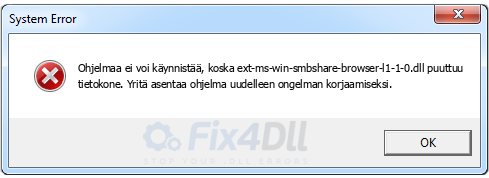 ext-ms-win-smbshare-browser-l1-1-0.dll puuttuu