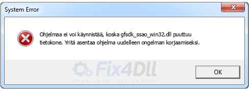 gfsdk_ssao_win32.dll puuttuu